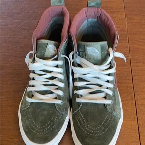Vans men’s high top green shoes size 10.5